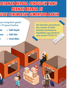 Pesanan Kepada Penduduk Yang Pernah Berada Di Pusat Penempatan Sementara Banjir